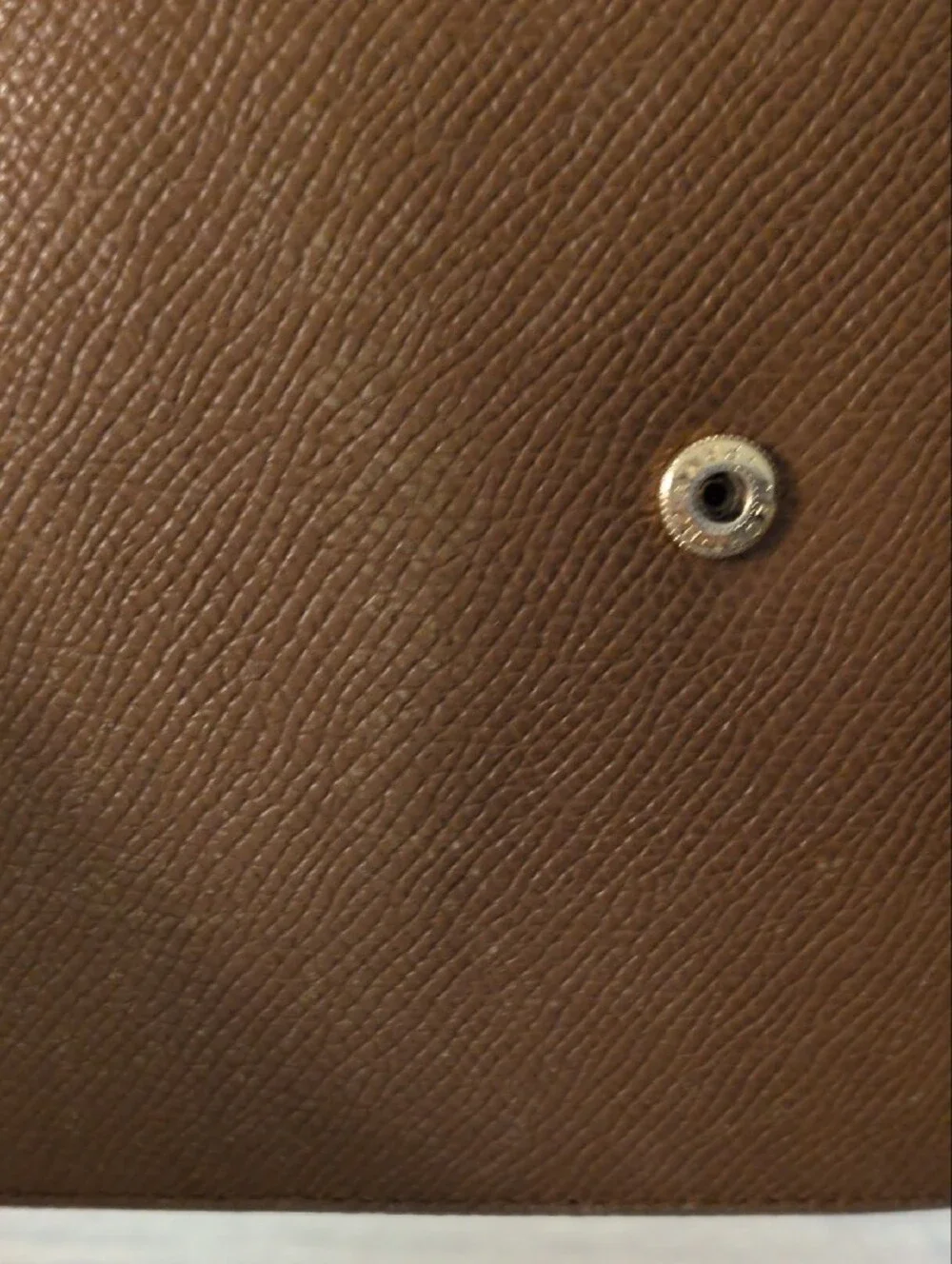 BVLGARI Vintage Classico Leather Compact Bifold Wallet Camel Tan Gold